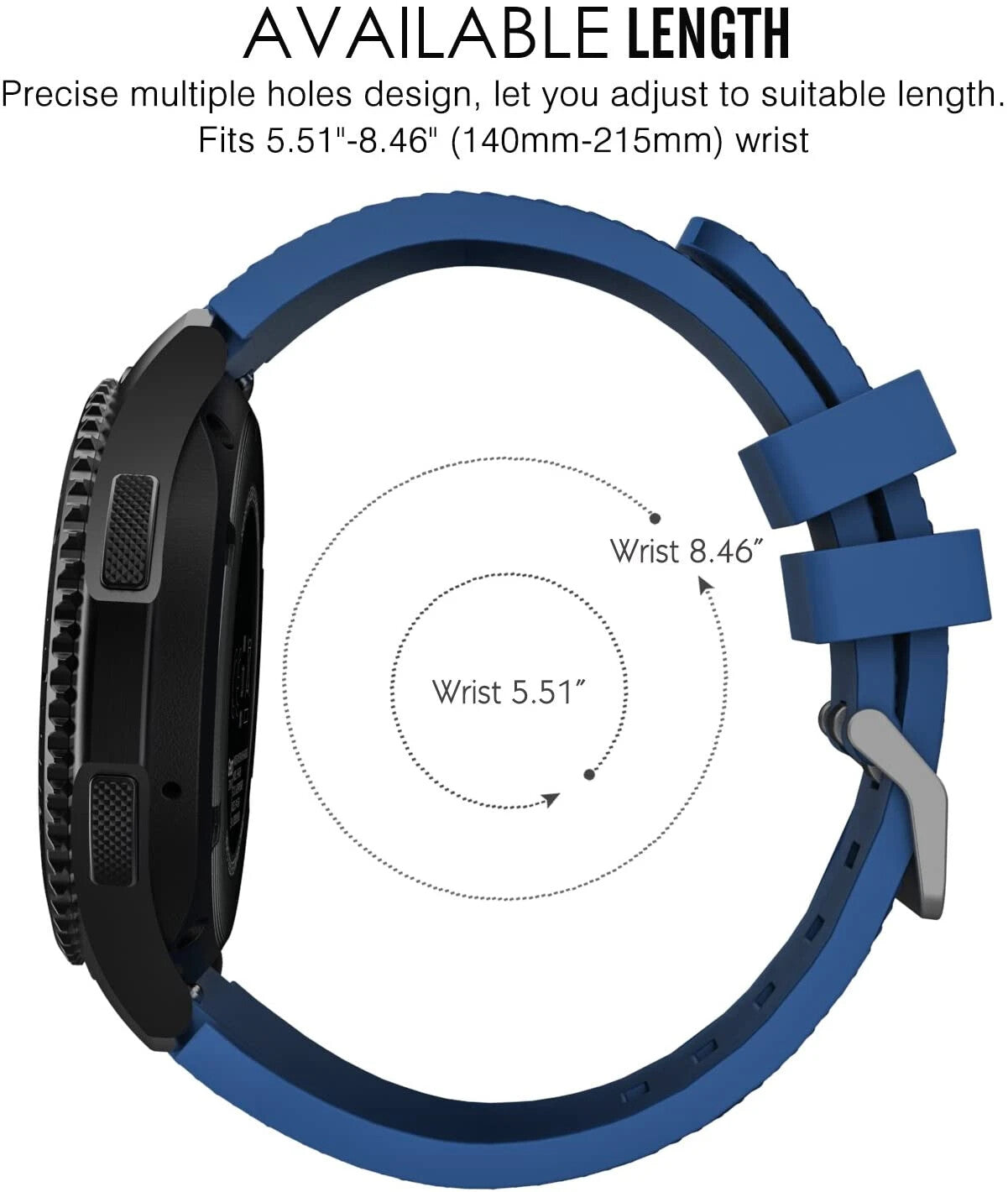 Watch Strap for Huami Amazfit GTS Mini Bip 3 GTS 2E 20mm Rugged Design Silicone - product image 3