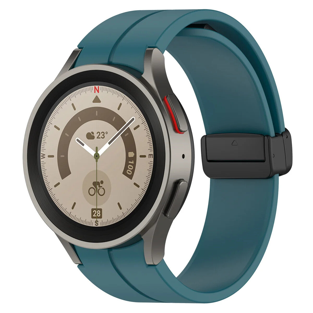Silicone Strap for Samsung Galaxy Watch 7 6 5 4 40 / 44mm Magnetic D-Buckle Clasp - product image 15