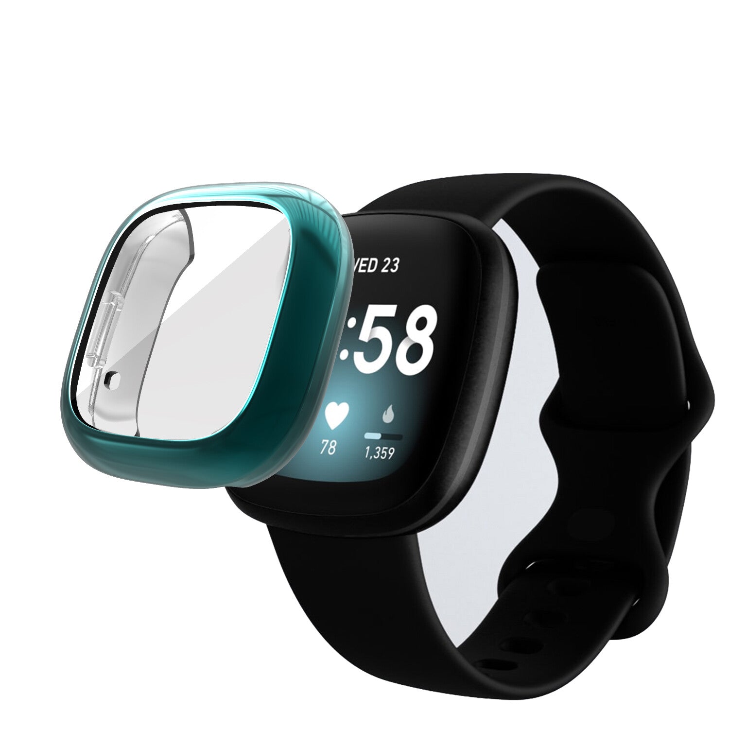 for Fitbit Versa 3 / Sense Screen Protector TPU Case Watch Full Cover 360 Shell - product image 10