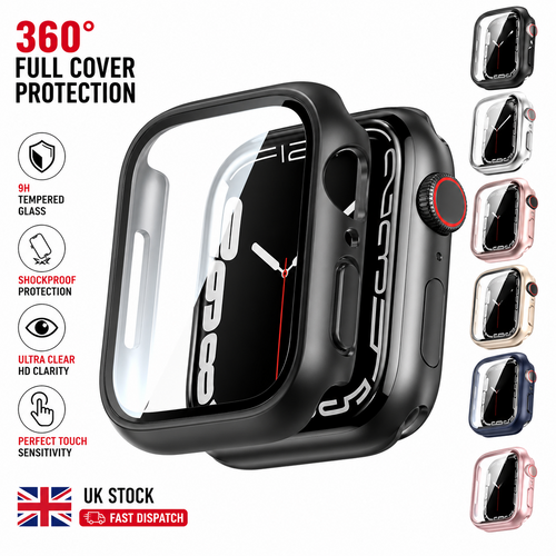Case for Apple Watch Screen Protector Fits Series 4–11 & SE 40 / 41 / 42 / 44 / 45 / 46MM - product image 2