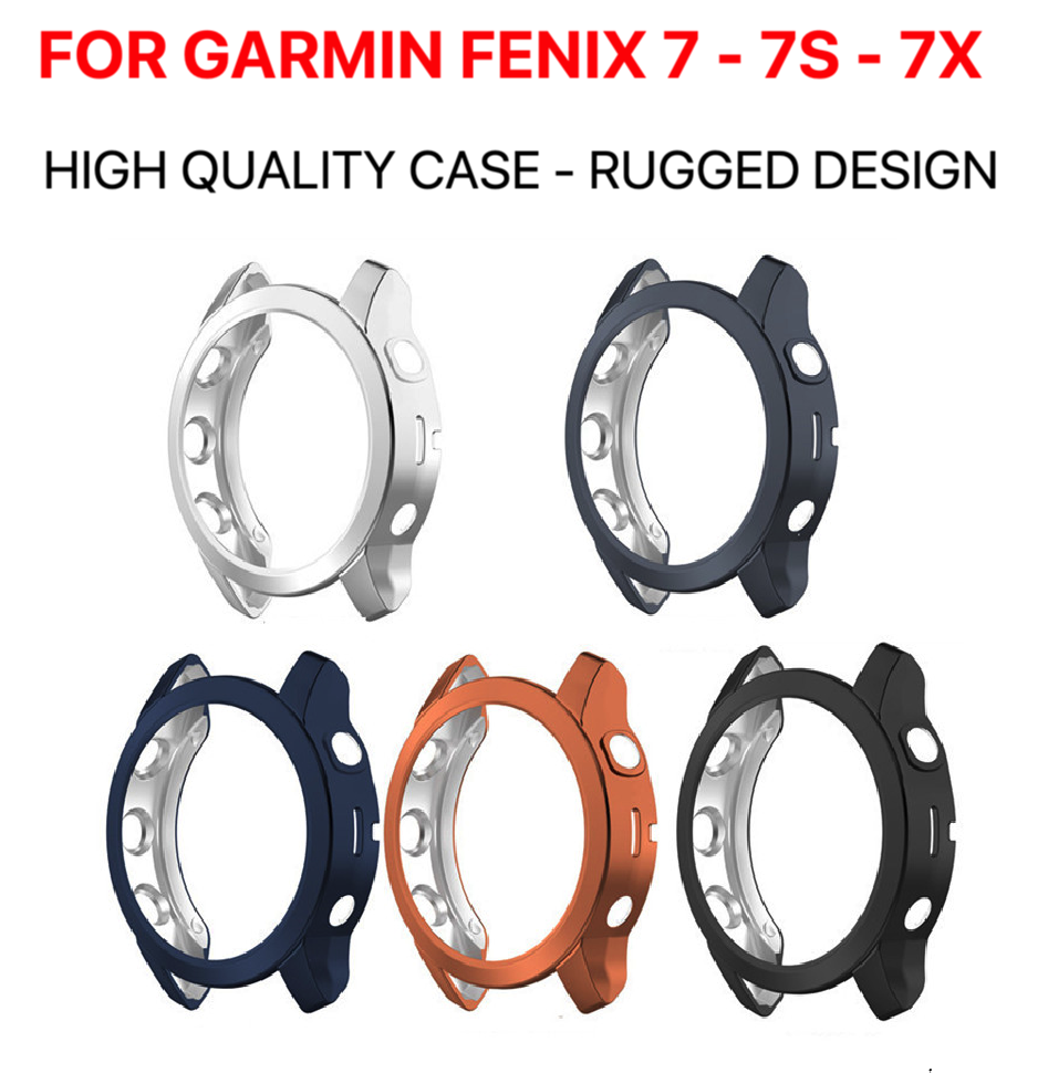 Case for Garmin Fenix 7 7S 7X Pro Heavy Duty TPU Cover Protector Bumper Shell - product image 1