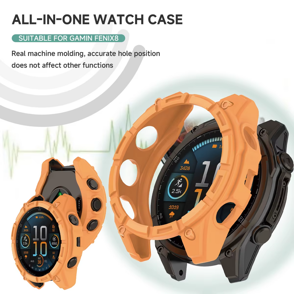 Case for Garmin Fenix 8 / Solar 51mm 47mm 43mm TPU Shockproof Bumper Protective - product image 4