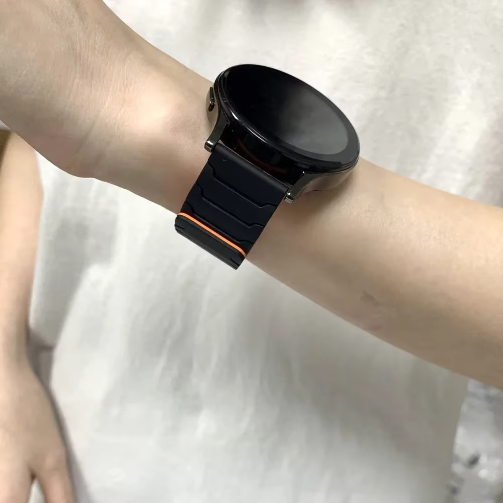 Magnetic Watch Strap 20mm 22mm Silicone Sport Band Black Blue Pink Quick Release - product image 8