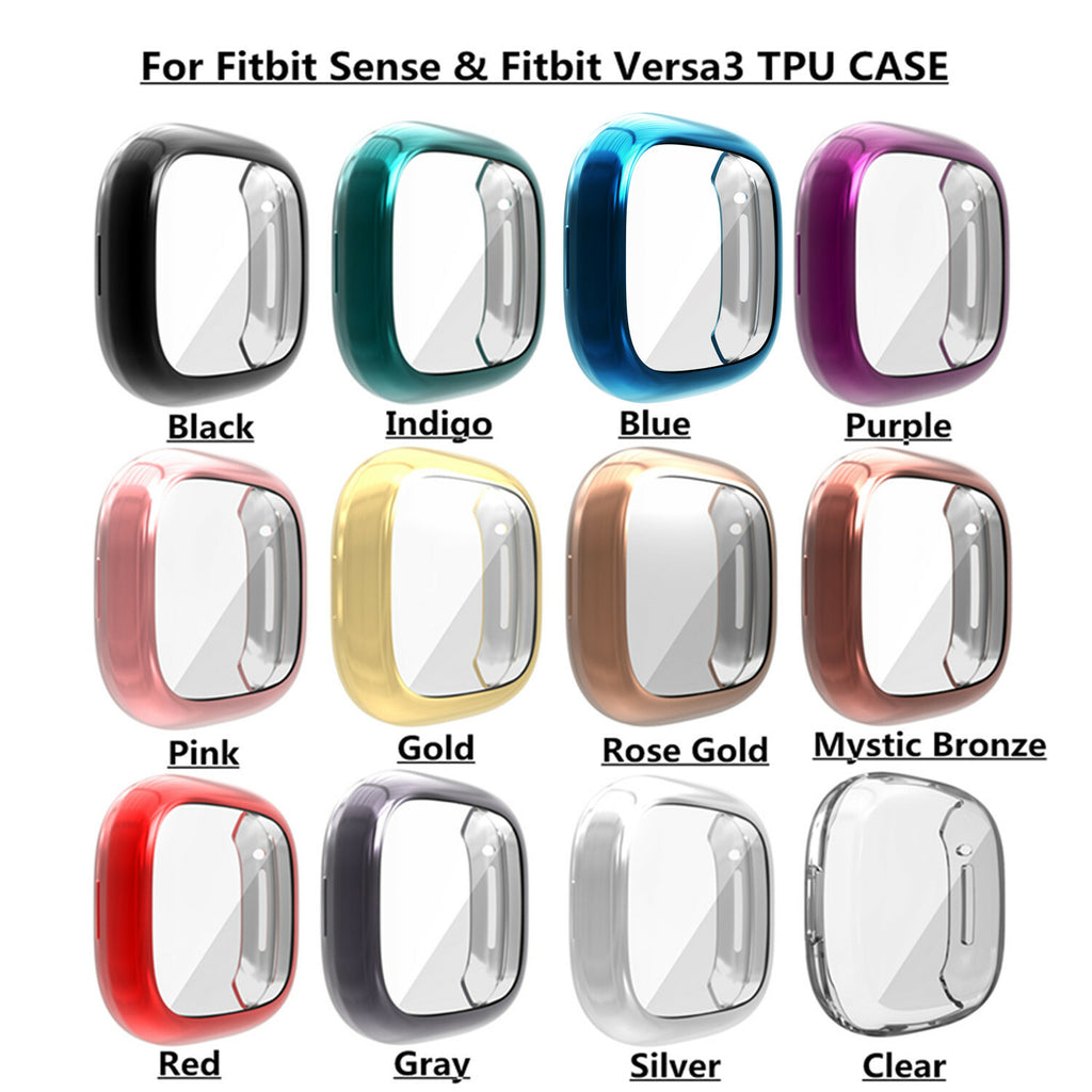 for Fitbit Versa 3 / Sense Screen Protector TPU Case Watch Full Cover 360 Shell - product image 1