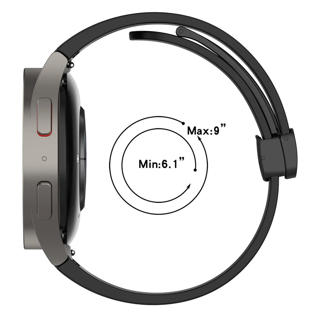 Silicone Strap for Samsung Galaxy Watch 7 6 5 4 40 / 44mm Magnetic D-Buckle Clasp - product image 6