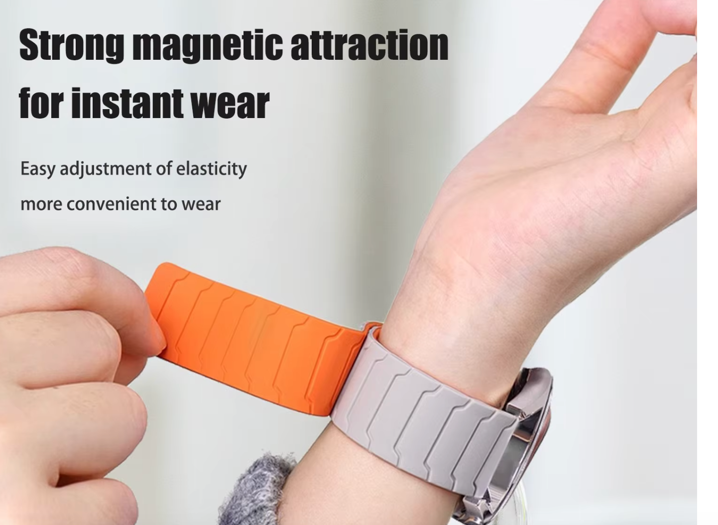 20mm 22mm Magnetic Silicone Watch Strap Quick Release Band for Huawei Smartwatch - product image 3