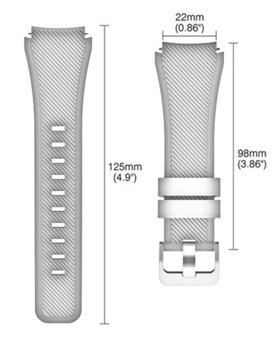 Watch Strap for Bushnell iON 2 Elite Edge Neo Ghost Golf Watch Rugged Sport 22mm - product image 2