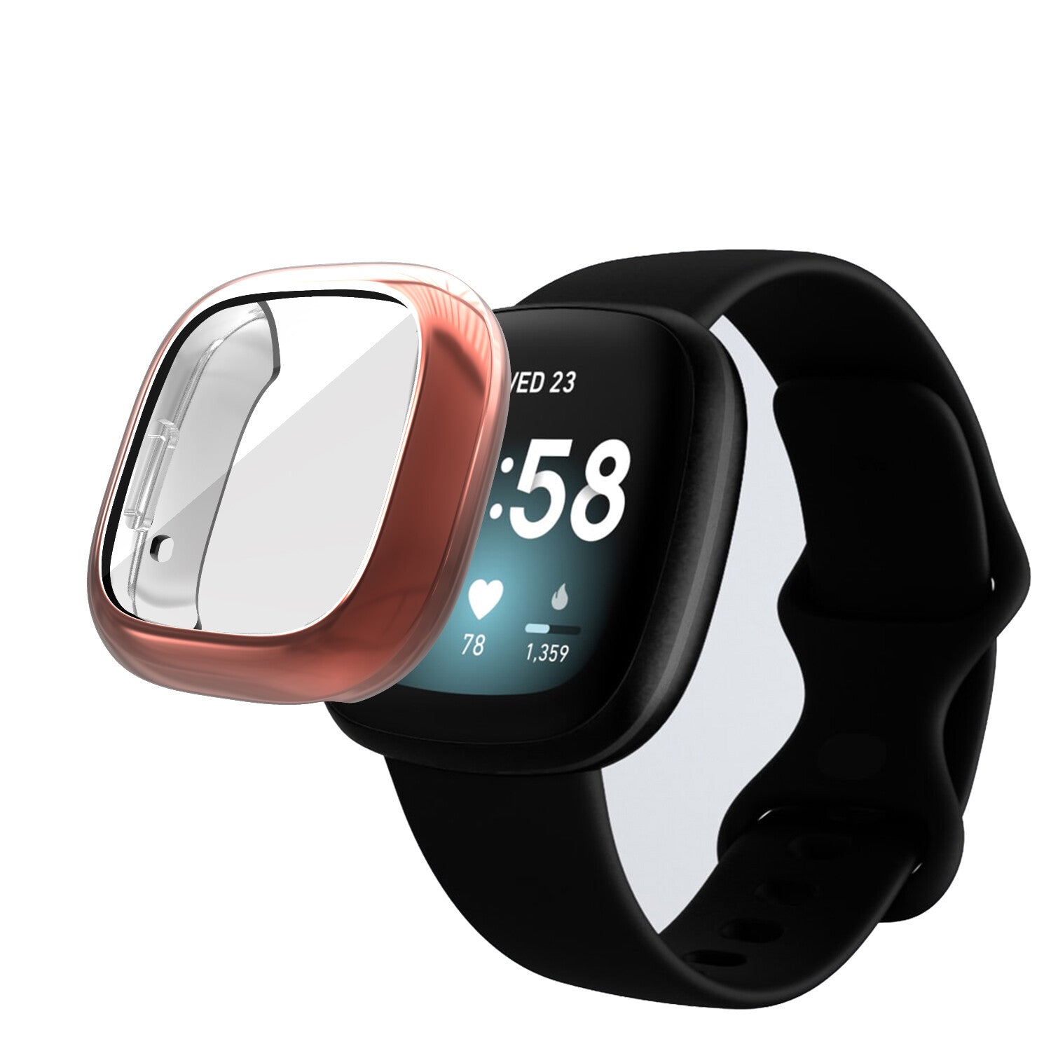 for Fitbit Versa 3 / Sense Screen Protector TPU Case Watch Full Cover 360 Shell - product image 7