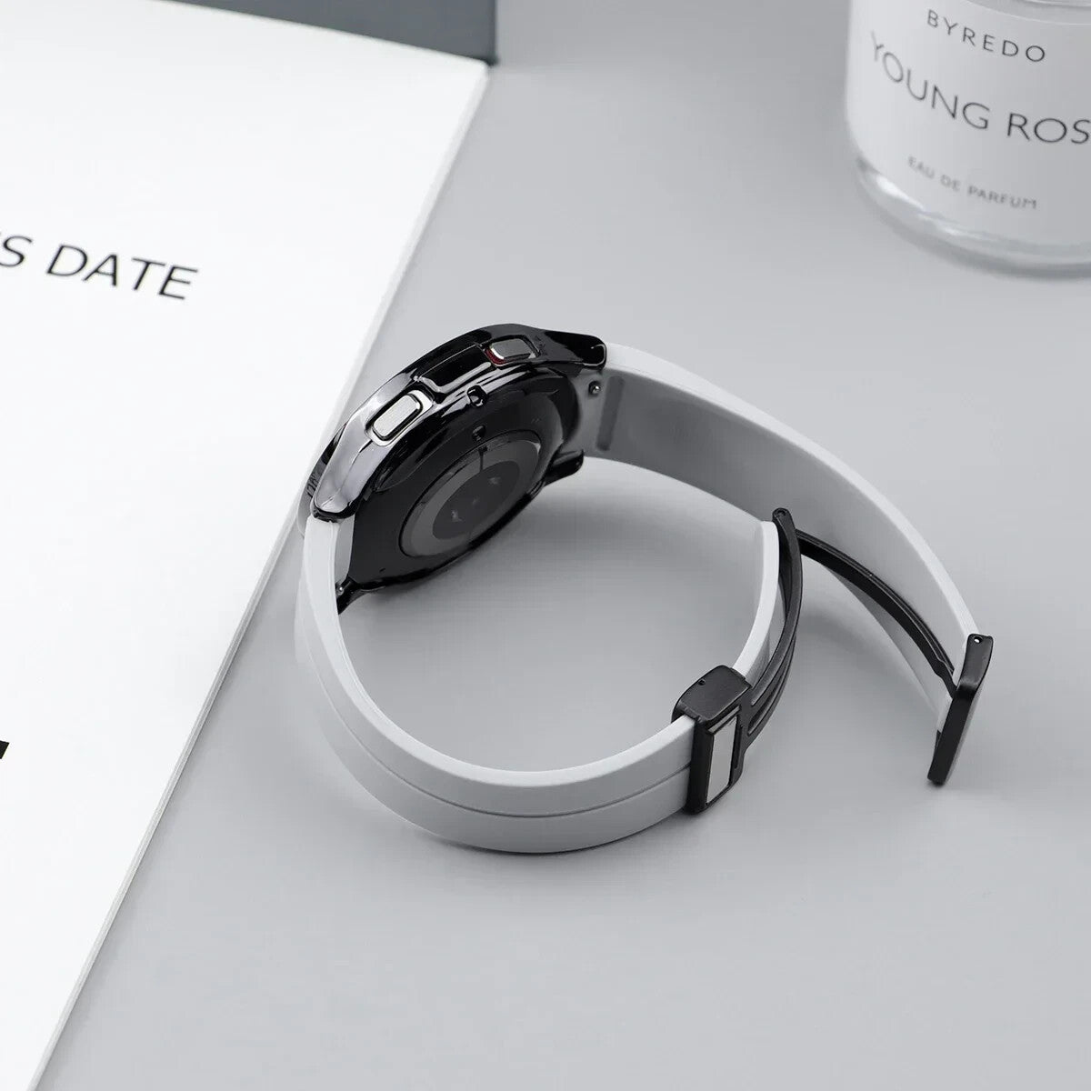 Silicone Strap for Samsung Galaxy Watch 7 6 5 4 40 / 44mm Magnetic D-Buckle Clasp - product image 8