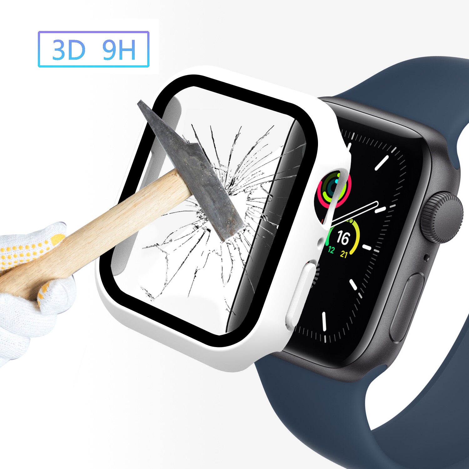 Case for Apple Watch Screen Protector Fits Series 4–11 & SE 40 / 41 / 42 / 44 / 45 / 46MM - product image 4