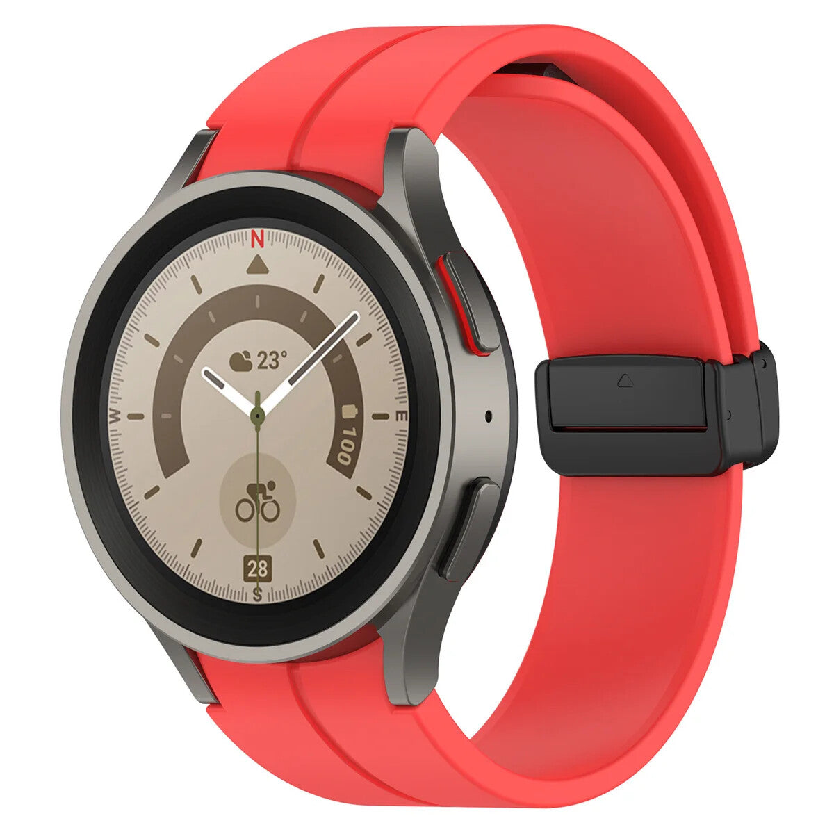 Silicone Strap for Samsung Galaxy Watch 7 6 5 4 40 / 44mm Magnetic D-Buckle Clasp - product image 25
