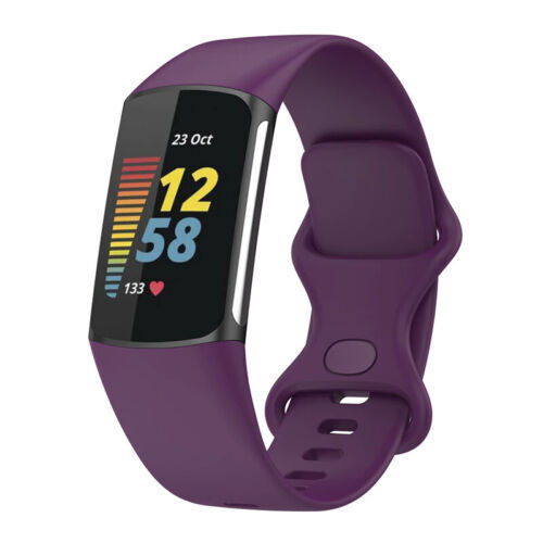 Strap for Fitbit Charge 6 / Charge 5 Watch Soft Silicone Sports Band Luxury Soft - product image 9