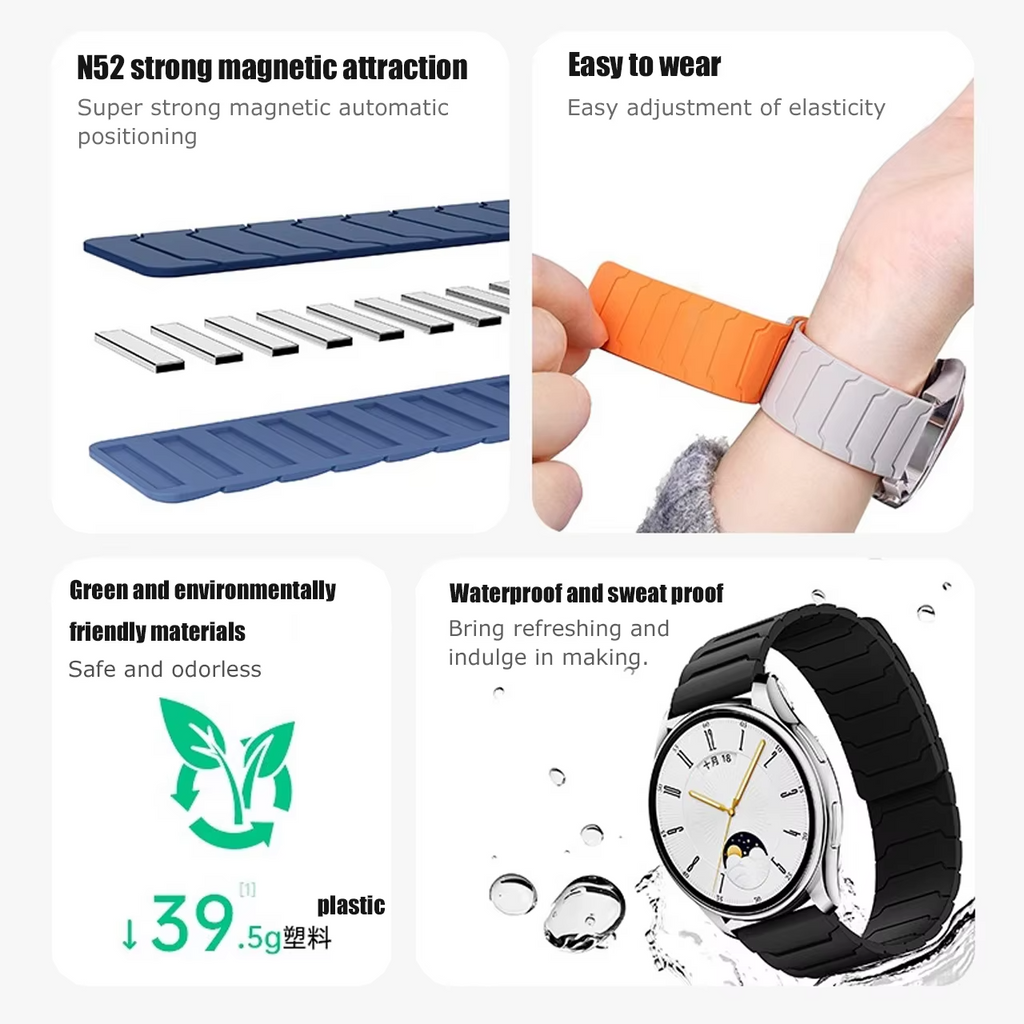 Magnetic Watch Strap for Bushnell iON 2 Elite Edge Neo Ghost Golf Watches 22mm - product image 6
