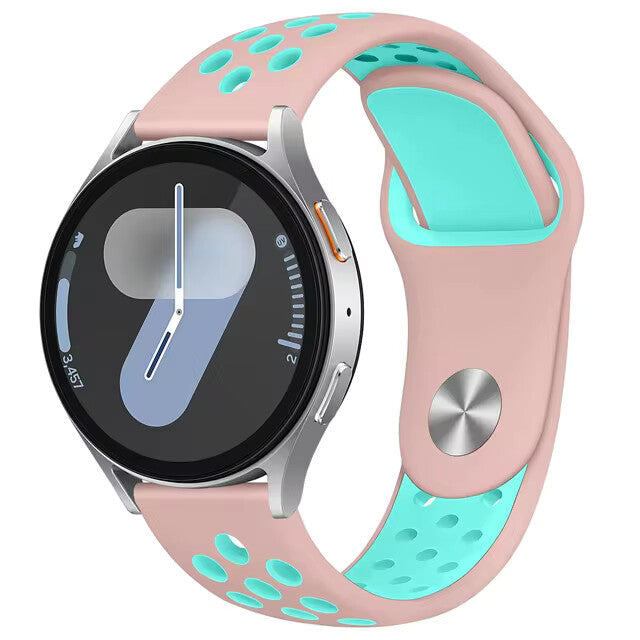 Silicone Sports Strap for Smartwatch | 20mm & 22mm Band | Breathable Perforated - product image 37