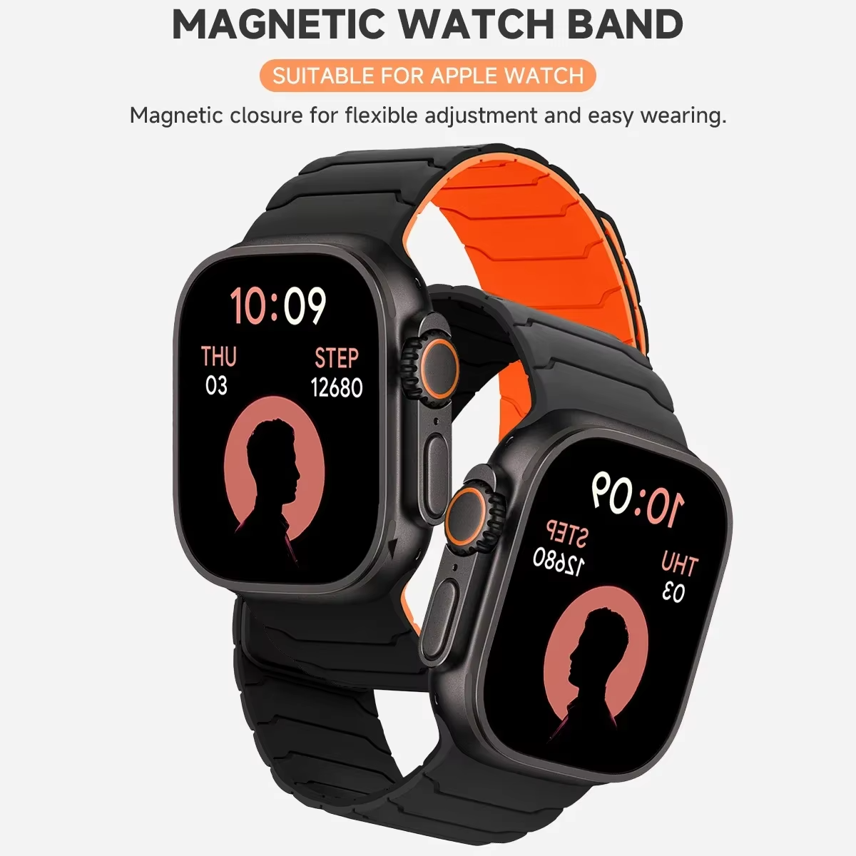 Magnetic Silicone Strap Band for Apple Watch Series 11 10 9 8 7 6 5 SE Ultra - product image 10
