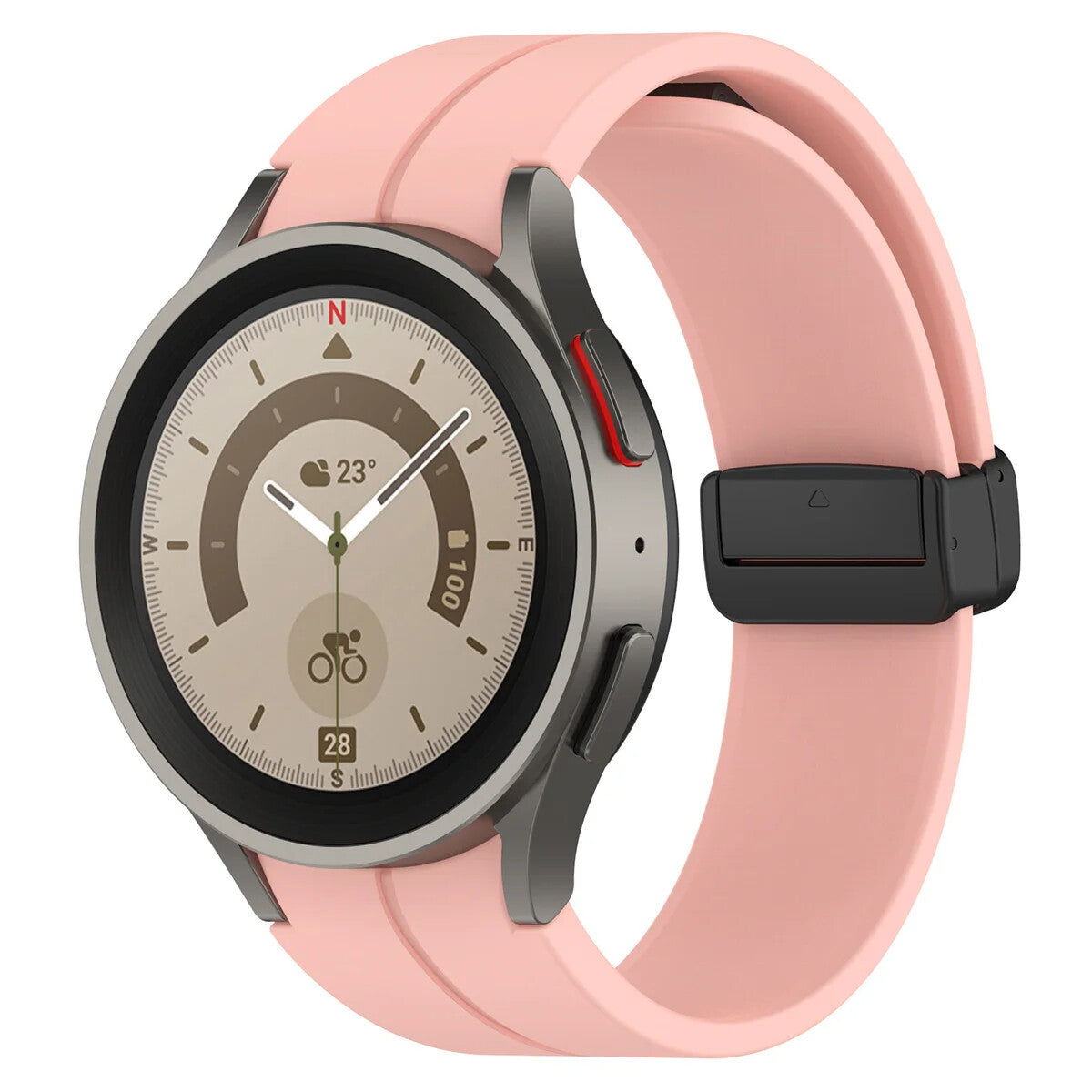 Silicone Strap for Samsung Galaxy Watch 7 6 5 4 40 / 44mm Magnetic D-Buckle Clasp - product image 23