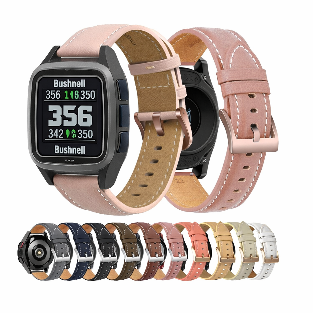 Genuine Leather Watch Strap Band 22mm Quick Release for Bushnell Golf Watches - product image 1