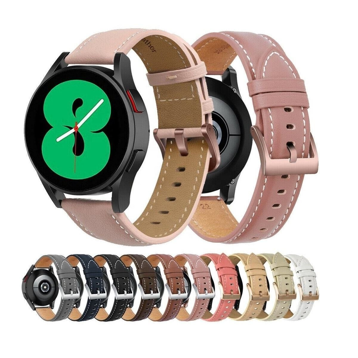 Genuine Leather Watch Strap Band 20mm 22mm Quick Release 10 Colours Luxury - product image 1