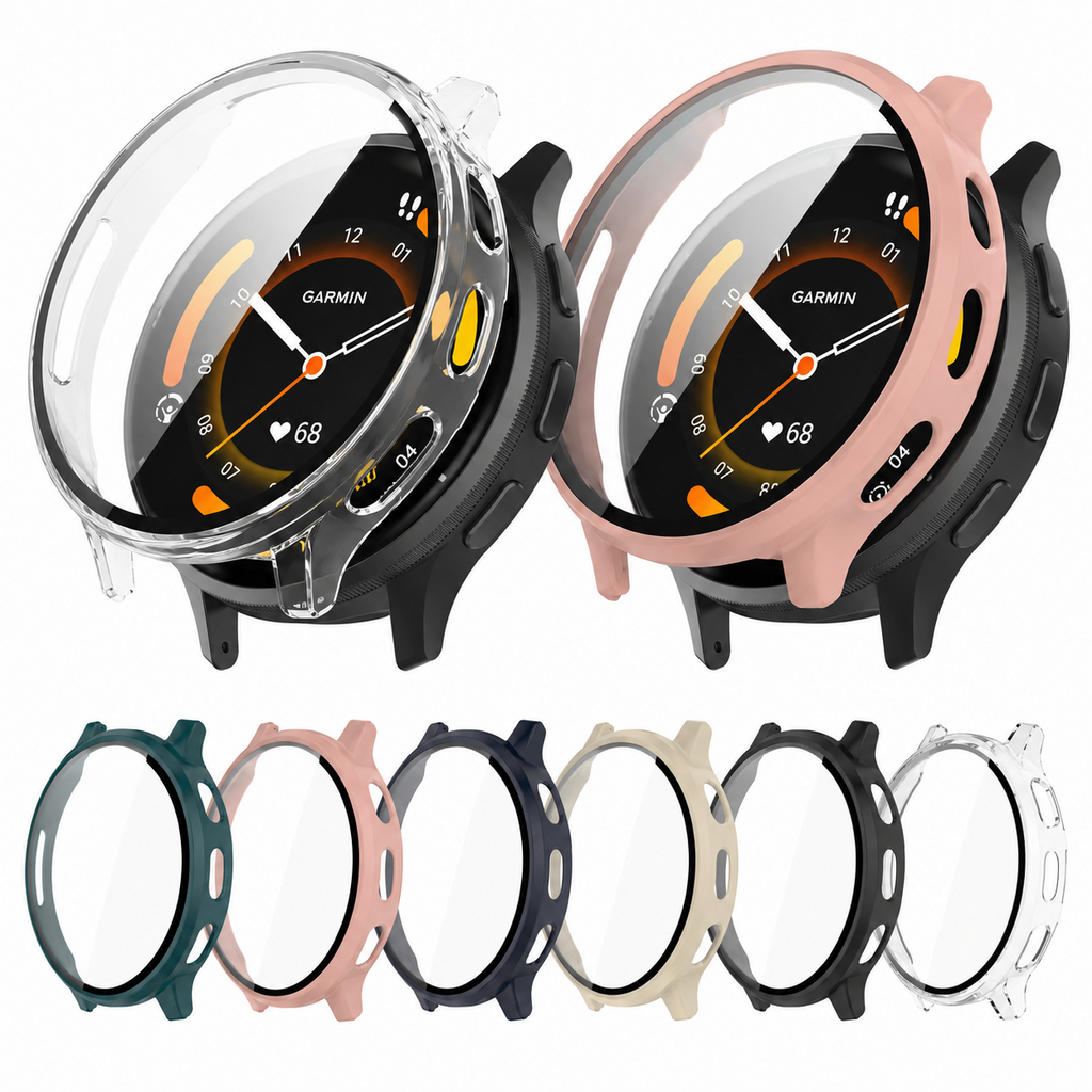 Case for Garmin Venu 4 / 3 41mm / 45mm Hard PC with Tempered Glass Screen Protector - product image 1