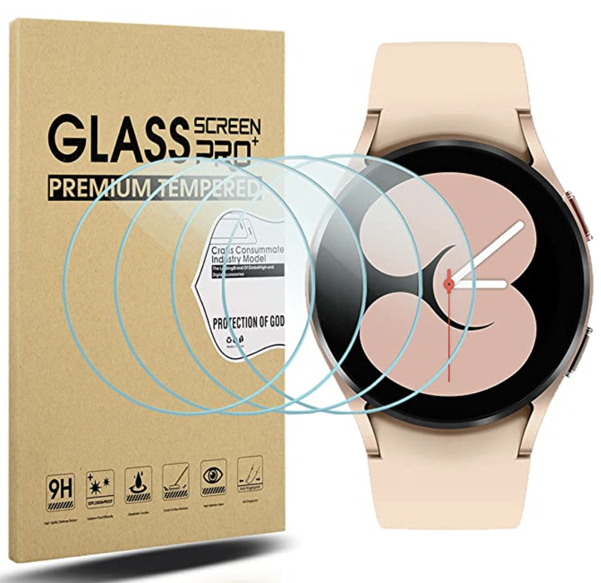 Single Tempered Glass Screen Protector for Samsung Galaxy Watch 5 / 4 / 3 / S3 42 / 46mm - product image 15