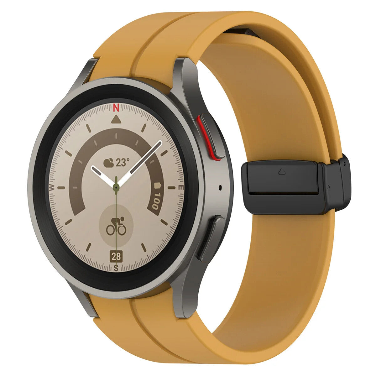 Silicone Strap for Samsung Galaxy Watch 7 6 5 4 40 / 44mm Magnetic D-Buckle Clasp - product image 34