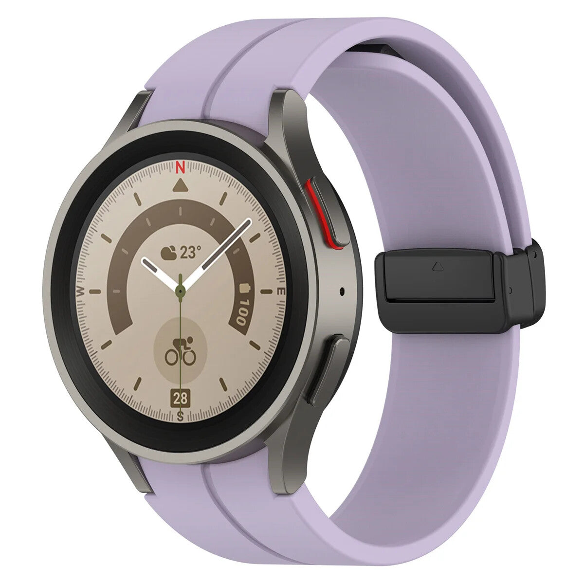 Silicone Strap for Samsung Galaxy Watch 7 6 5 4 40 / 44mm Magnetic D-Buckle Clasp - product image 32
