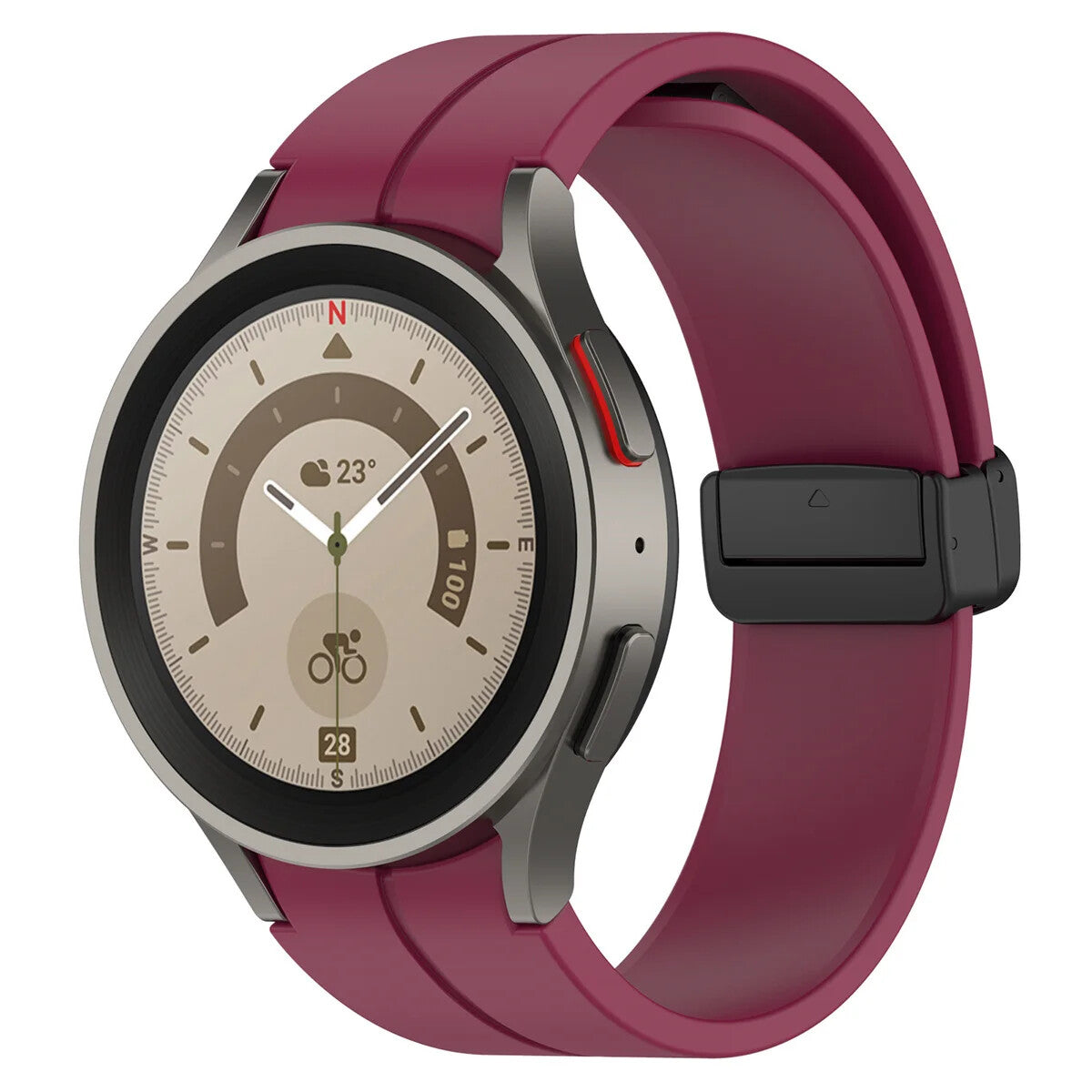 Silicone Strap for Samsung Galaxy Watch 7 6 5 4 40 / 44mm Magnetic D-Buckle Clasp - product image 13
