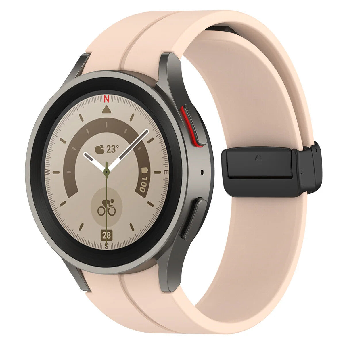 Silicone Strap for Samsung Galaxy Watch 7 6 5 4 40 / 44mm Magnetic D-Buckle Clasp - product image 35