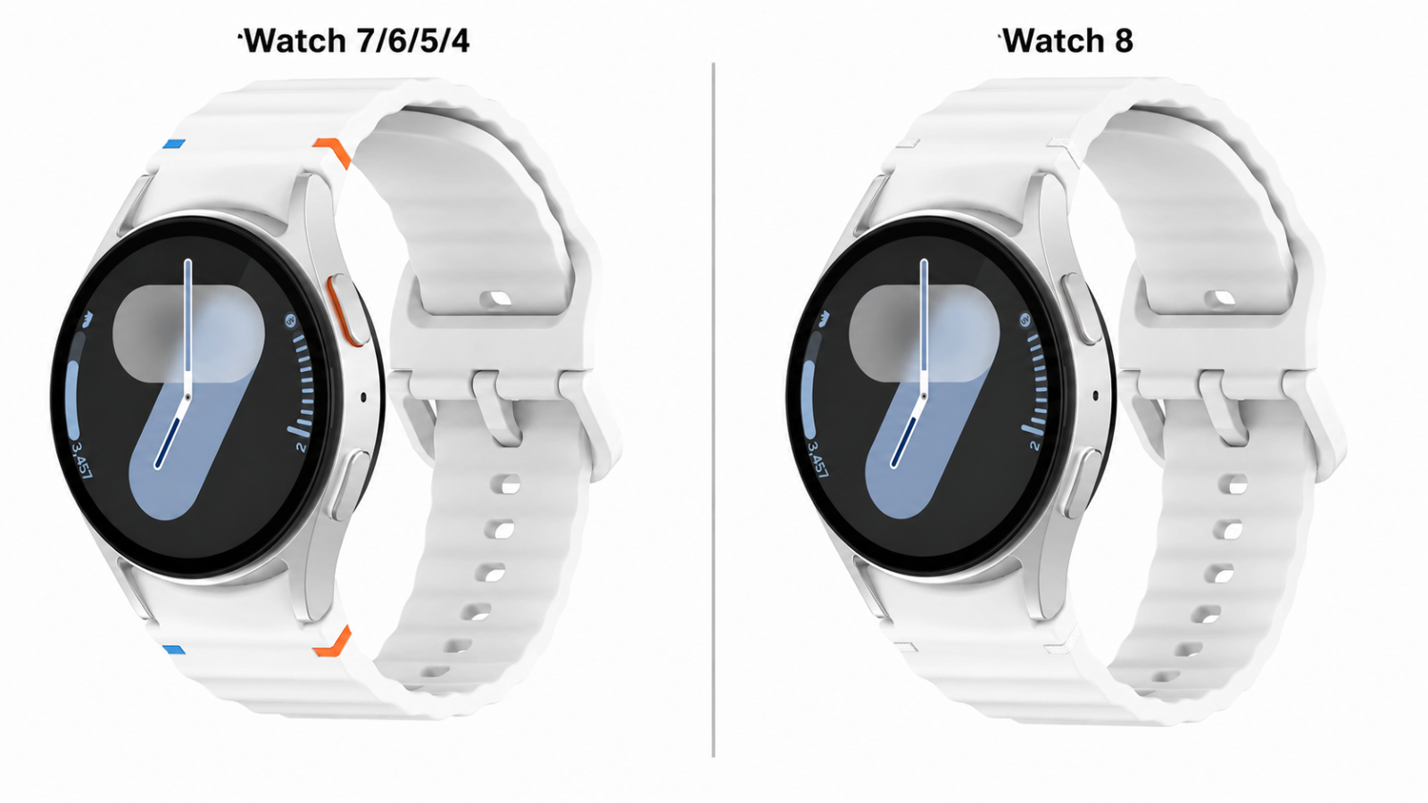 Strap for Samsung Galaxy Watch 9 8 7 6 5 4 40 / 44mm Classic Silicone Band 20mm - product image 27