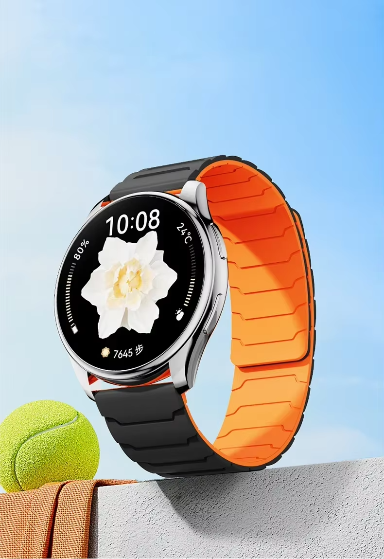 Magnetic Watch Strap 20mm 22mm Silicone Sport Band Black Blue Pink Quick Release - product image 23