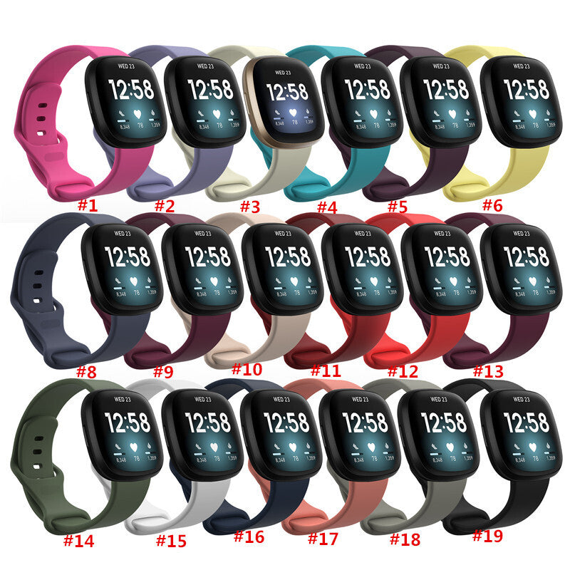 Watch Strap for Fitbit Versa 4 / 3, Sense 1 / 2 Soft Silicone Sports Wrist Band - product image 2