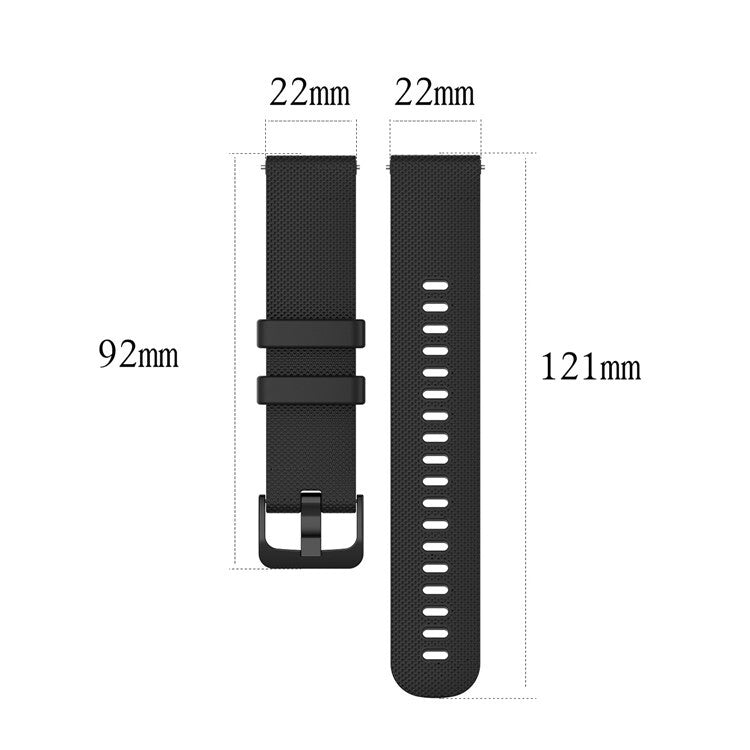 22mm Silicone Watch Strap for Samsung Galaxy Watch 46mm / Gear S3 - Replacement - product image 6