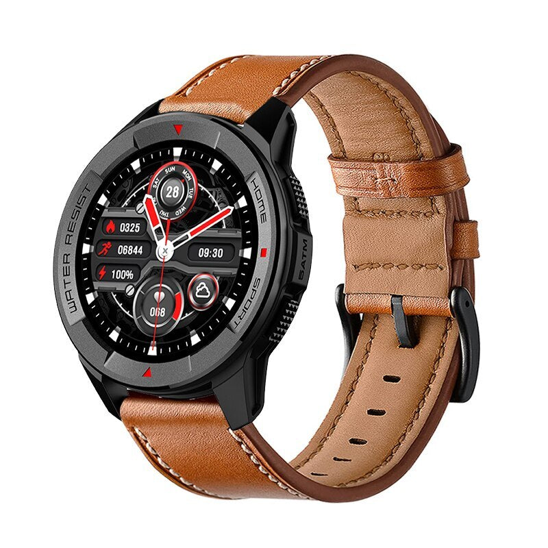 18mm 20mm 22mm Genuine Leather Watch Strap Band Quick Release Luxury Black Brown - product image 4