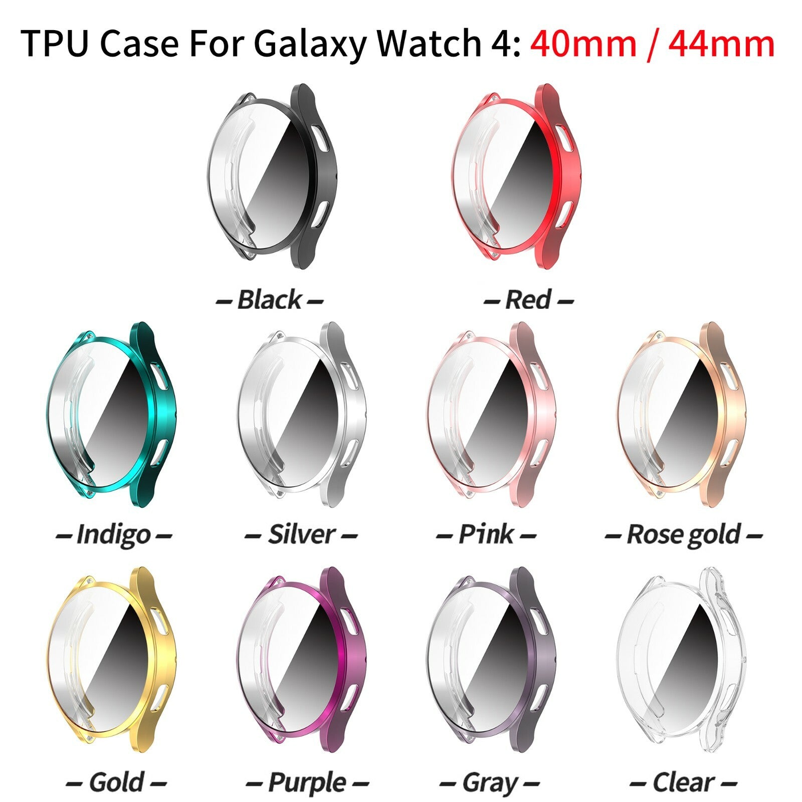Case for Samsung Galaxy Watch4 4 40mm 44mm TPU Screen Protector Cover Bumper - product image 1