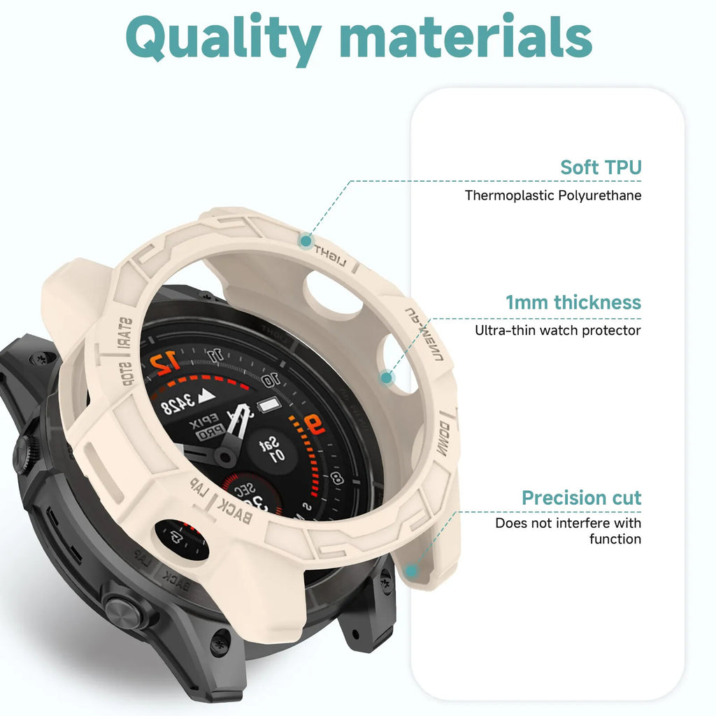 Case for Garmin Fenix 7 7S 7X Epix Pro 42 47 51 Tempered Glass Screen Protector - product image 12