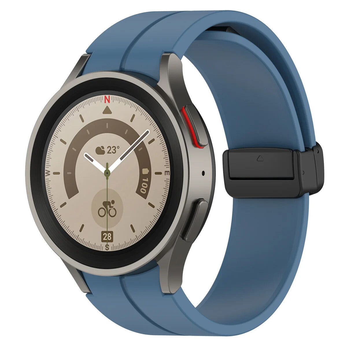 Silicone Strap for Samsung Galaxy Watch 7 6 5 4 40 / 44mm Magnetic D-Buckle Clasp - product image 30