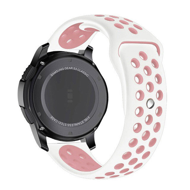 Silicone Sports Strap for Smartwatch | 20mm & 22mm Band | Breathable Perforated - product image 19