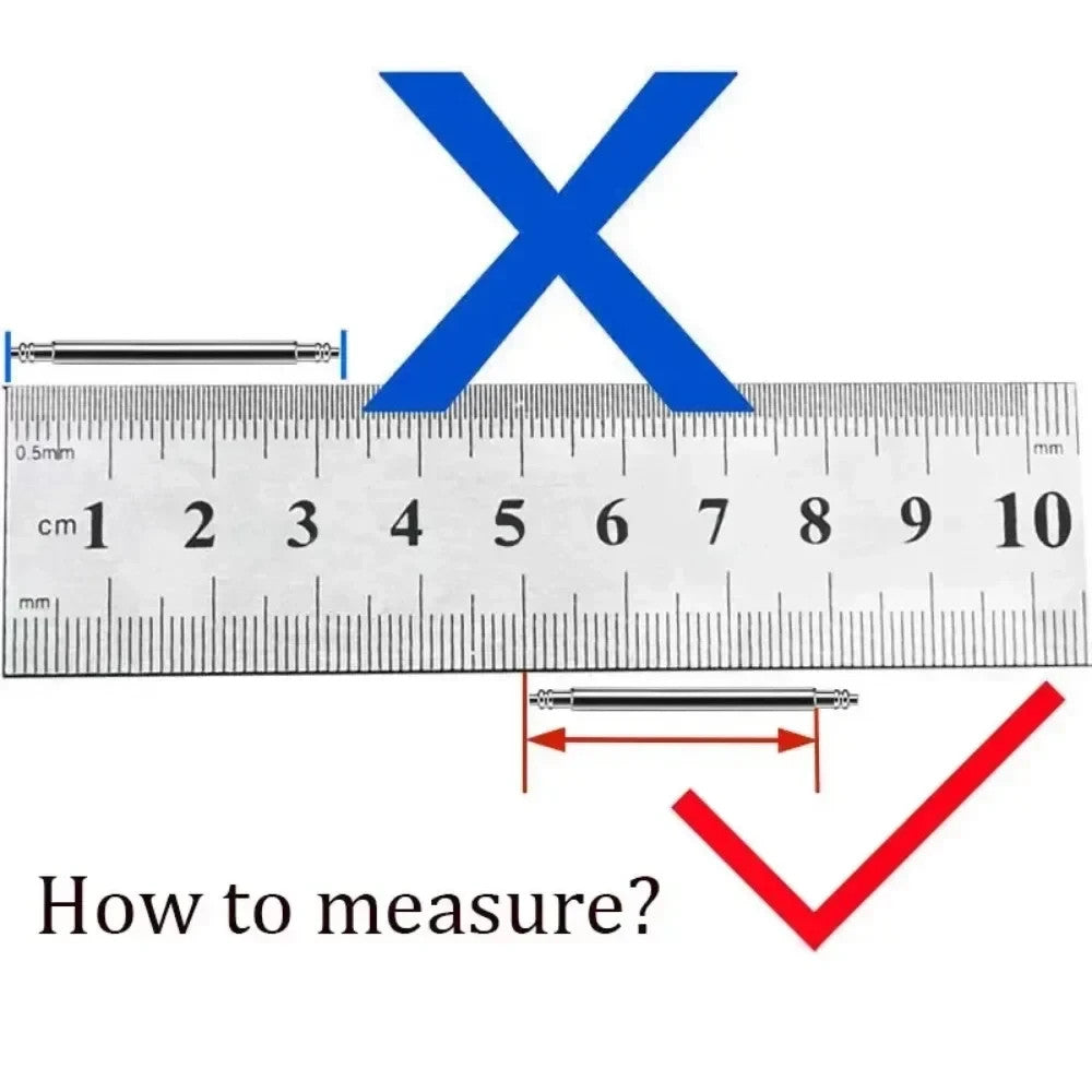 2 × Quick Release Spring Pins Bars 12mm-24mm for Watch Straps Smartwatch 1.5 / 1.8 - product image 3