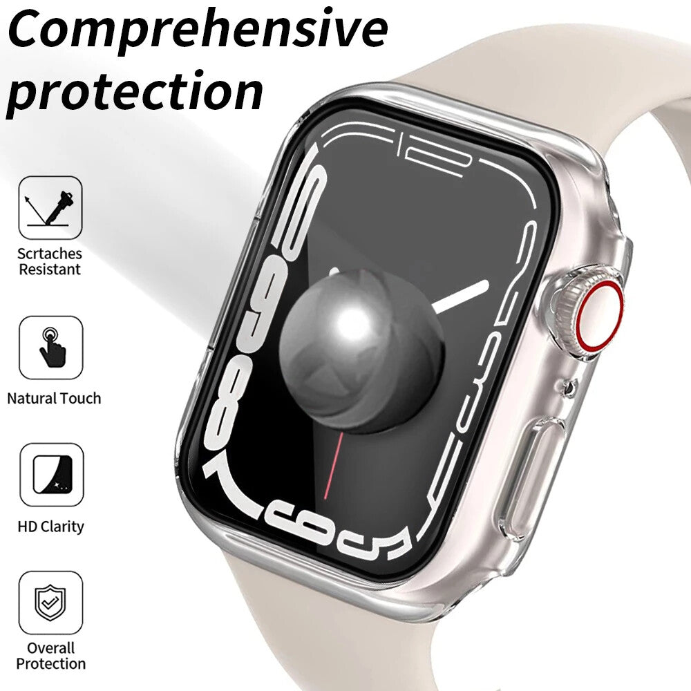 Case & Tempered Glass Screen Protector for Apple Watch Series 7 41mm 45mm 2 in 1 - product image 12