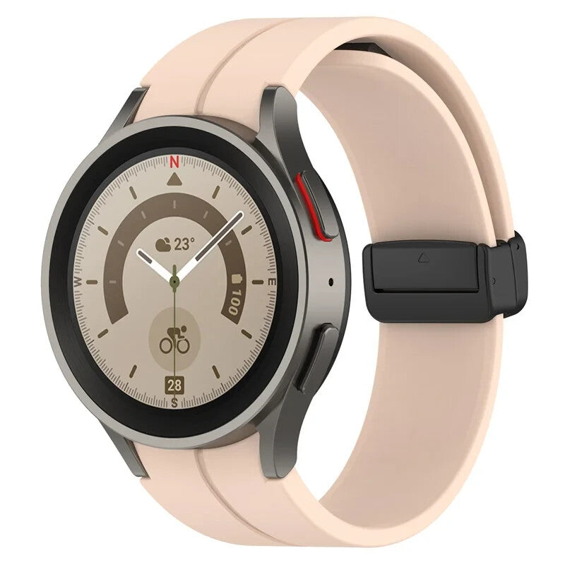 Silicone Strap for Samsung Galaxy Watch 7 6 5 4 40 / 44mm Magnetic D-Buckle Clasp - product image 2