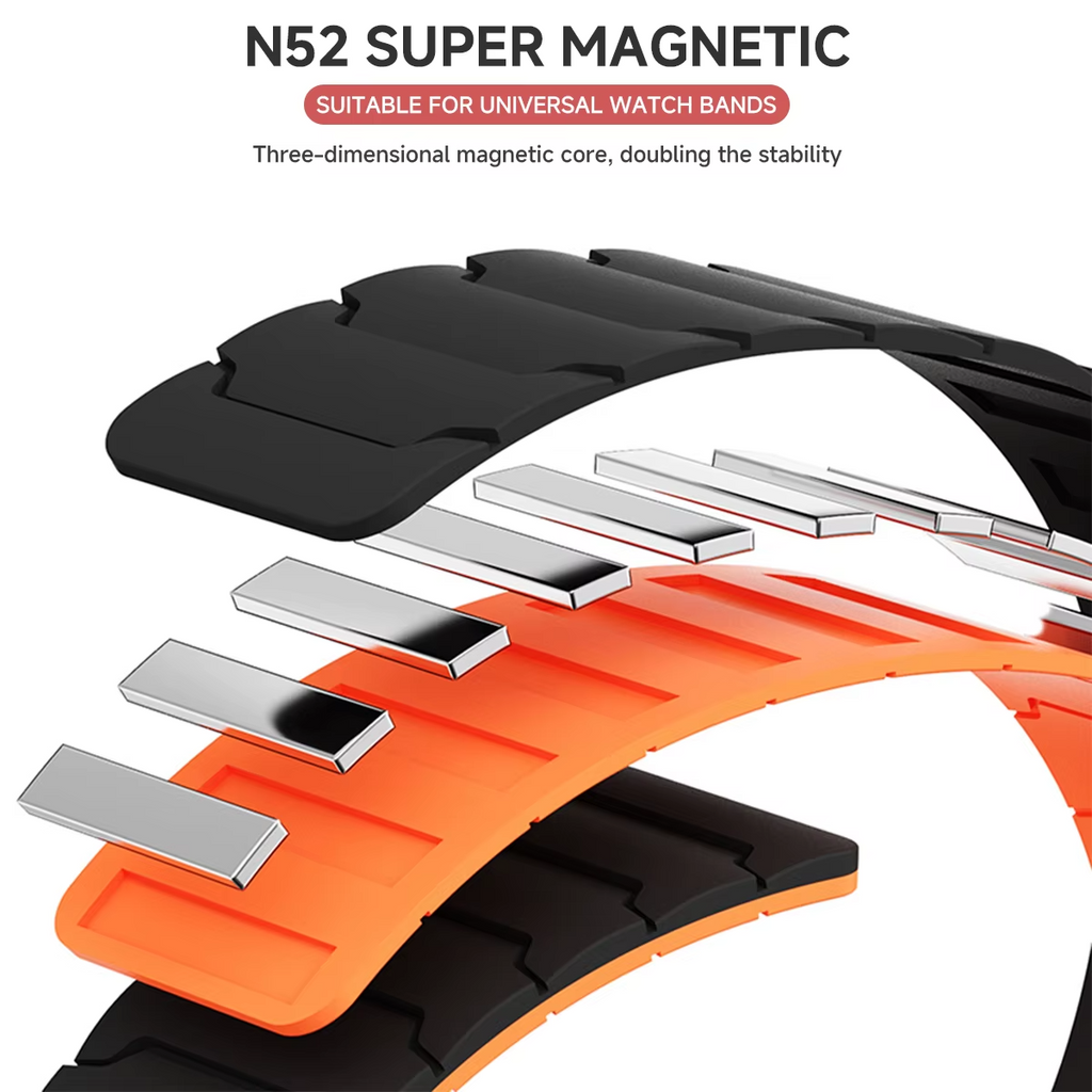 20mm 22mm Magnetic Silicone Watch Strap Quick Release Band for Huawei Smartwatch - product image 21