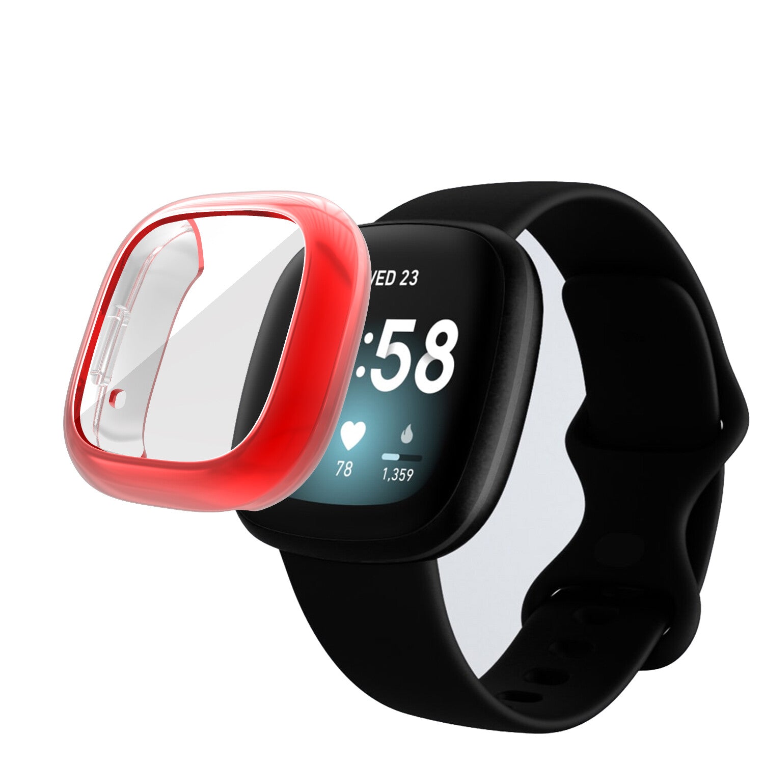 for Fitbit Versa 3 / Sense Screen Protector TPU Case Watch Full Cover 360 Shell - product image 6