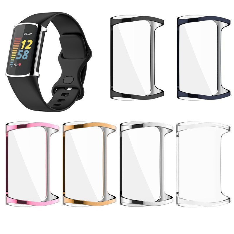 Twin Pack Case for Fitbit Charge 5 / 6 TPU Screen Protector Bumper Shell - product image 4