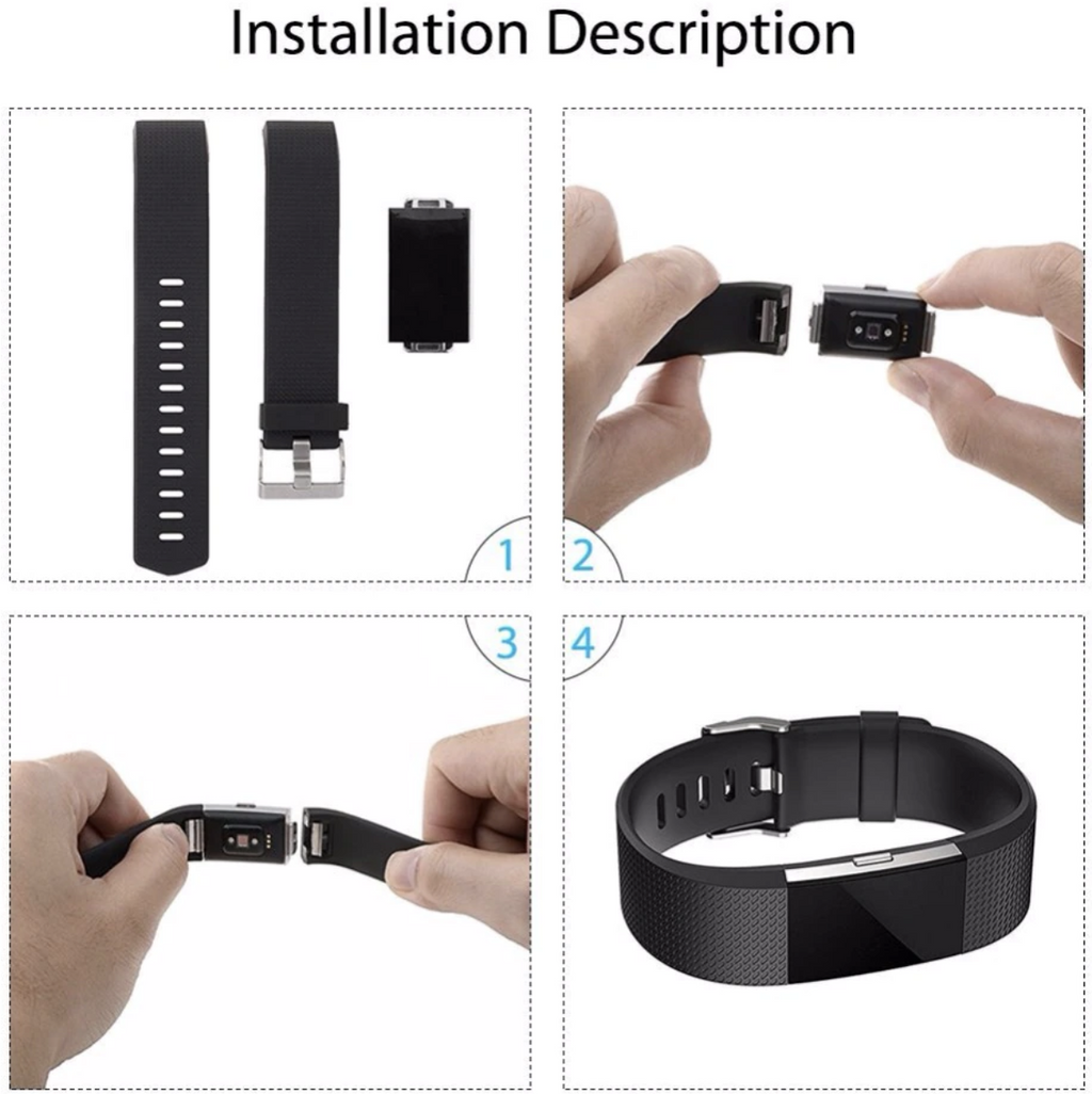 Watch Strap for Fitbit Charge 2 Silicone Wristband Sports Band Wrist Straps - product image 9