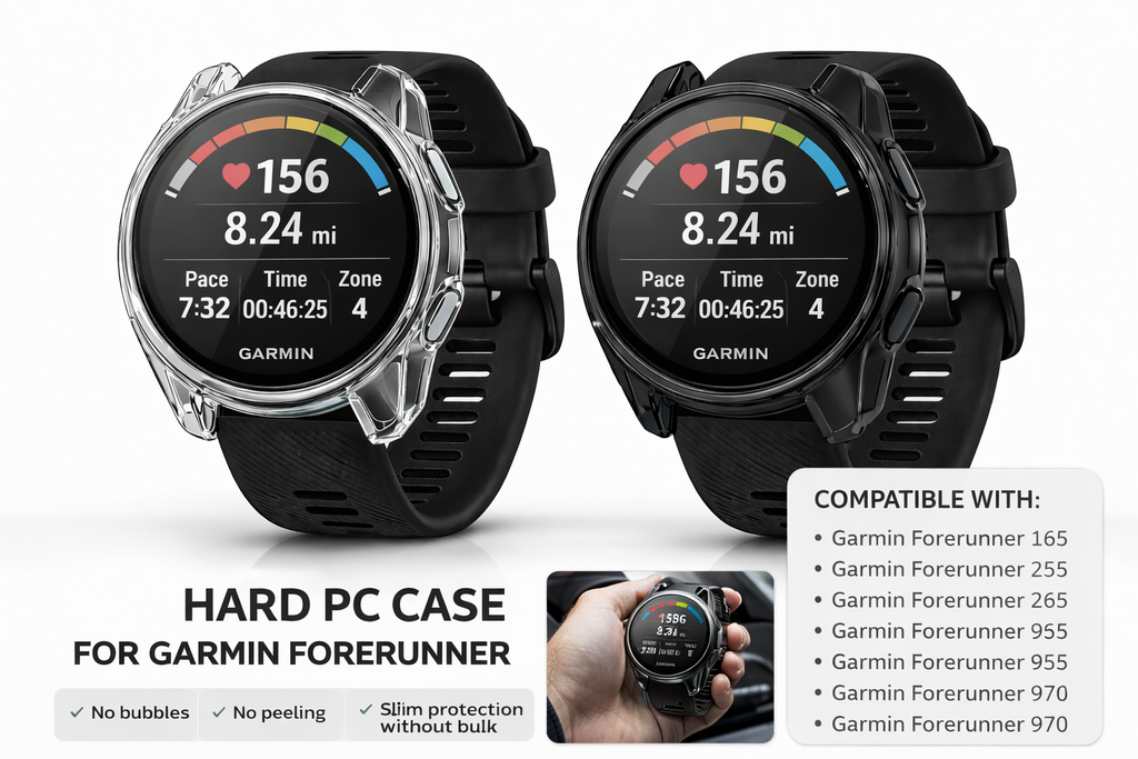 Case for Garmin Forerunner 165 255 265 955 965 970 570 + Glass Screen Protector - product image 2