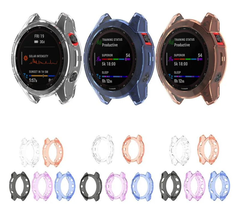 Garmin Fenix 7 7S 7X 6 6S 6X 5 5S 5X TPU Protective Case Cover + Free Glass - product image 11