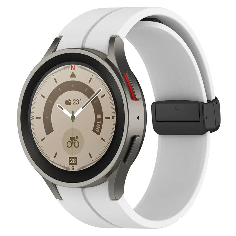 Silicone Strap for Samsung Galaxy Watch 7 6 5 4 40 / 44mm Magnetic D-Buckle Clasp - product image 3