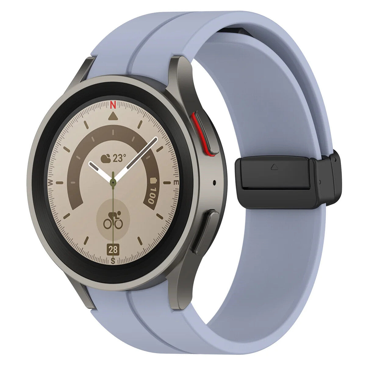 Silicone Strap for Samsung Galaxy Watch 7 6 5 4 40 / 44mm Magnetic D-Buckle Clasp - product image 33