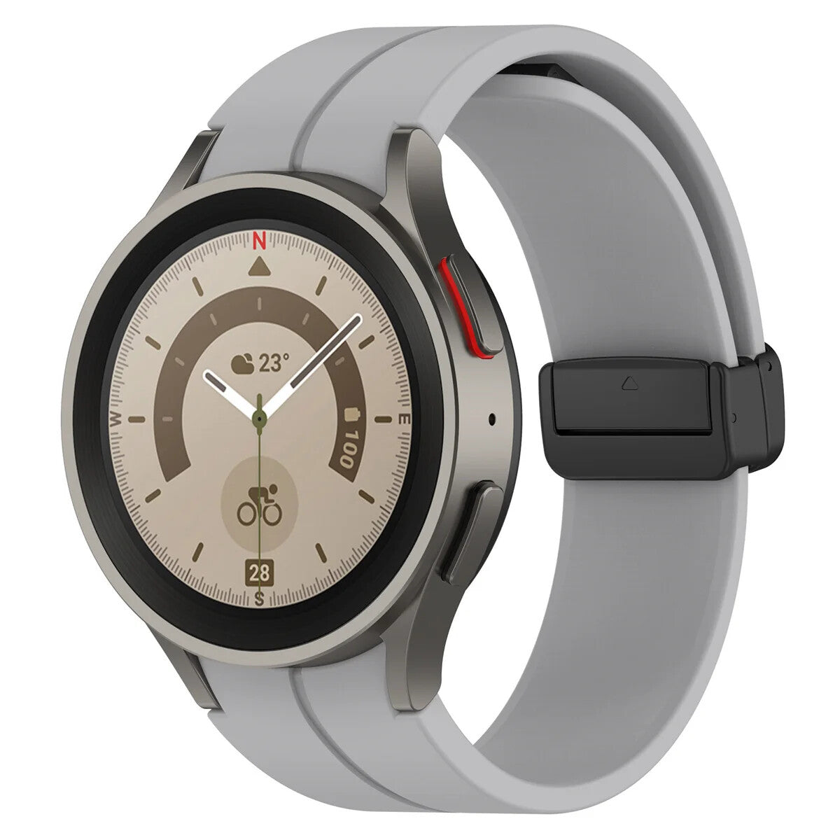 Silicone Strap for Samsung Galaxy Watch 7 6 5 4 40 / 44mm Magnetic D-Buckle Clasp - product image 31