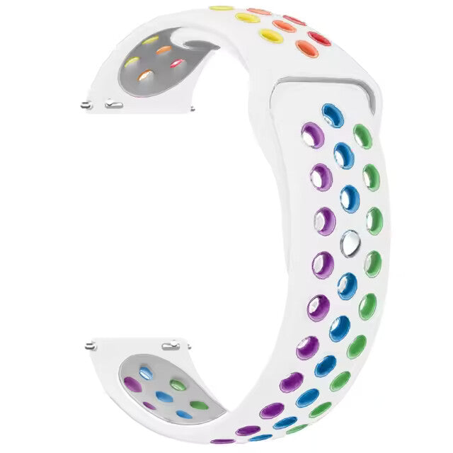 Silicone Sports Strap for Smartwatch | 20mm & 22mm Band | Breathable Perforated - product image 36